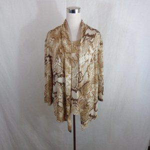 SNAKE PRINT TWOFER SZ L BROWNS
